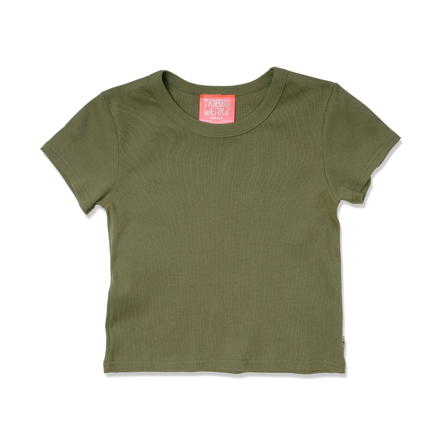 Olive Basic Baby Tee