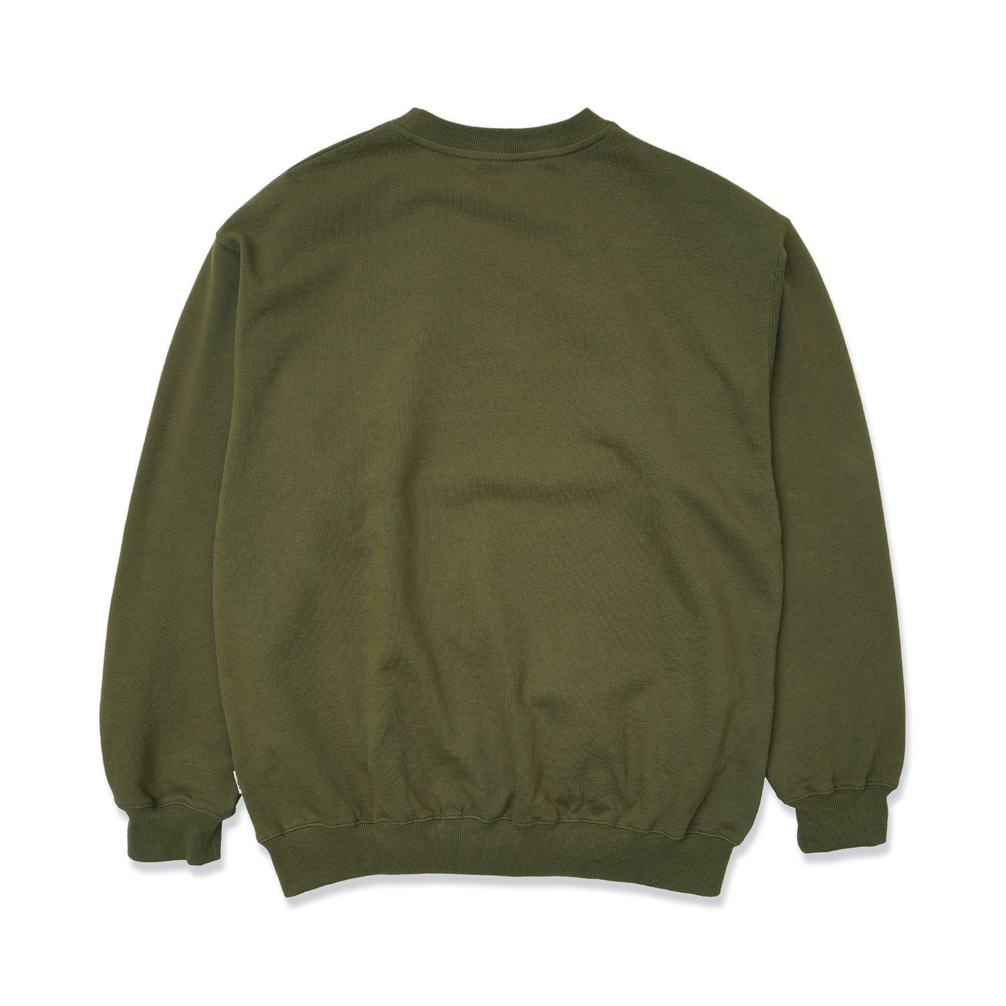Olive Basic Sweat Crewneck