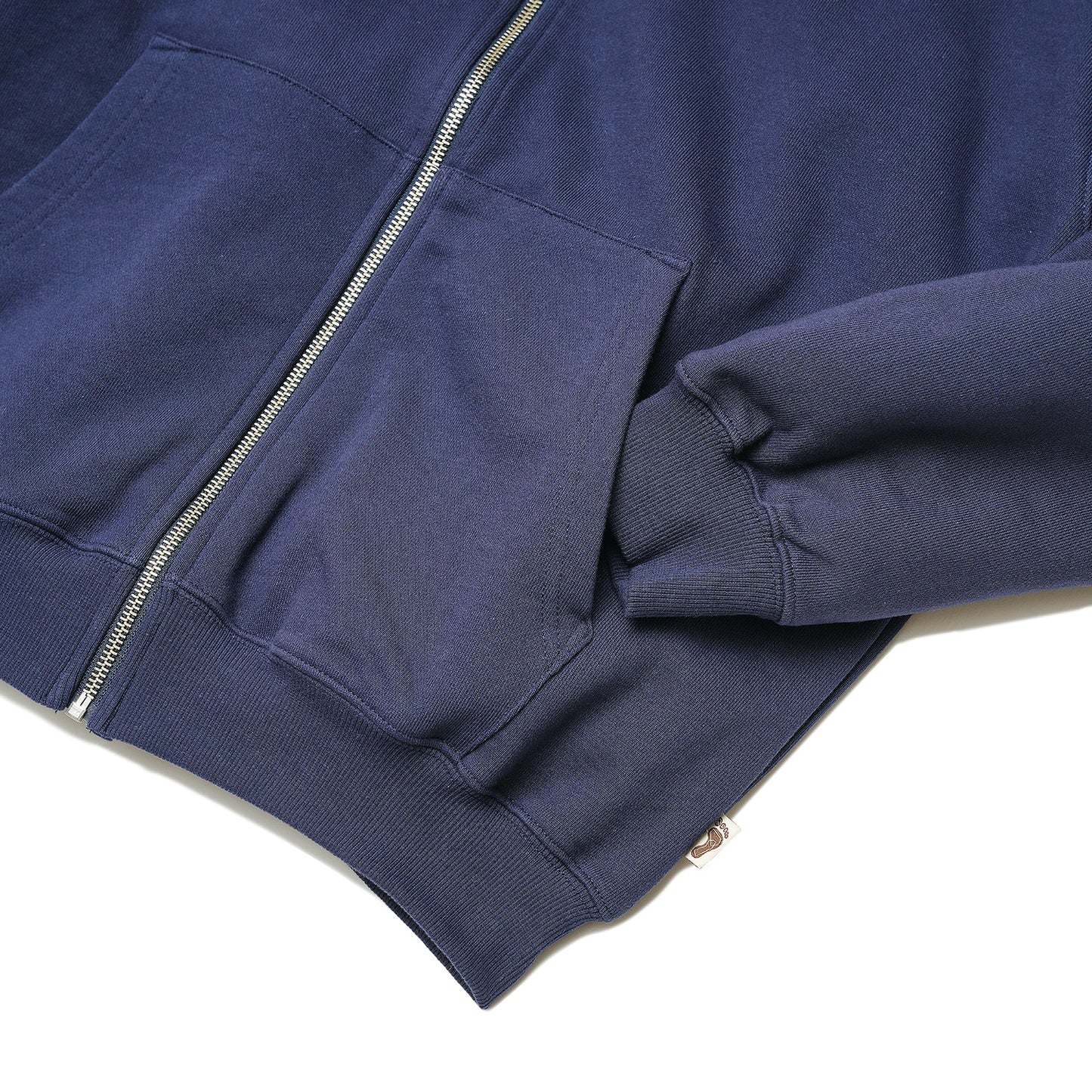 Navy Basic Zip Up Hoodie