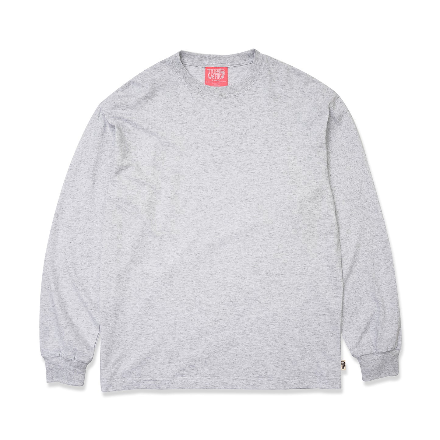 Gray Basic Long Sleeve Tee