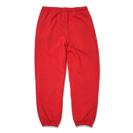red-basic-sweat-pant-front