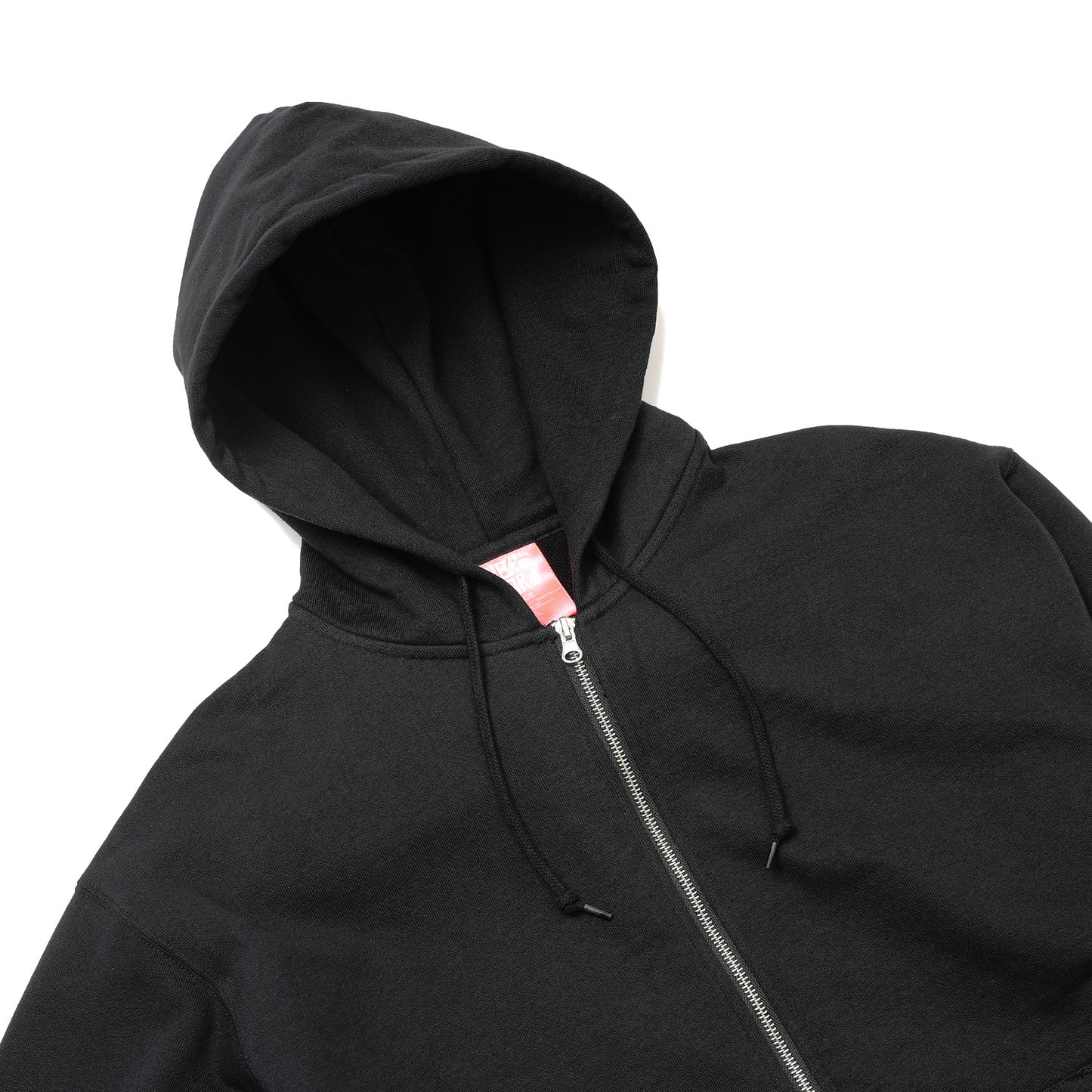 Black Basic Zip Up Hoodie