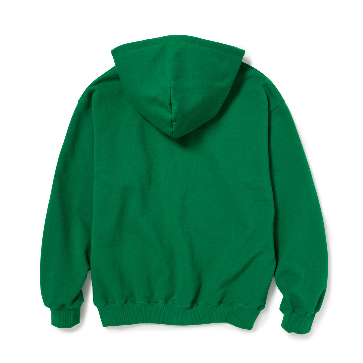 Green Basic Zip Up Hoodie