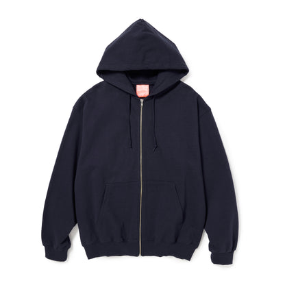Navy Basic Zip Up Hoodie