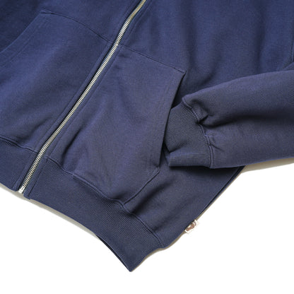 Navy Basic Zip Up Hoodie