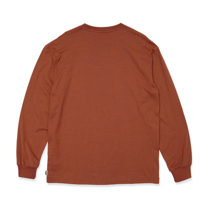 Brick Red Basic Long Sleeve Tee