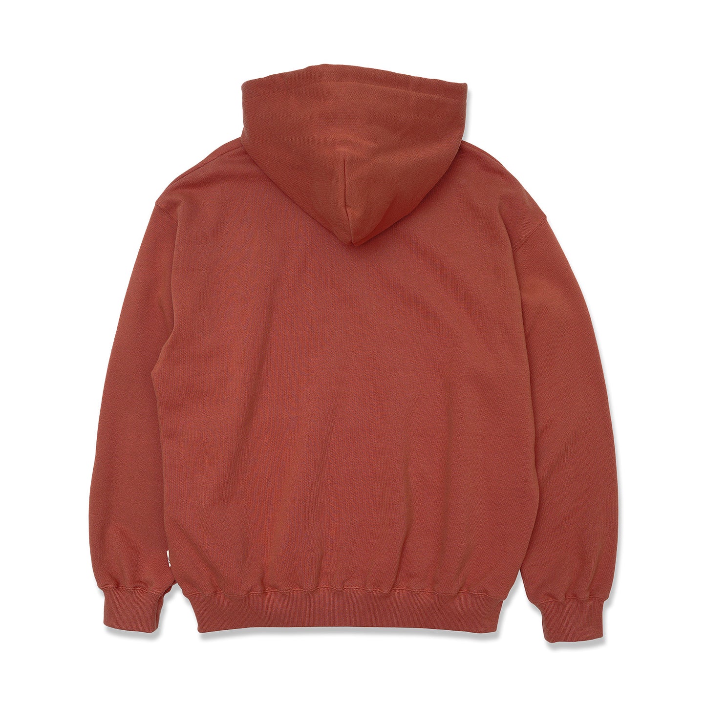 Brick Red Basic Zip Up Hoodie